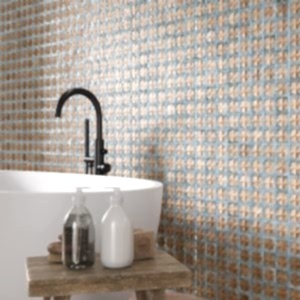 Tetuan Terra Aqua Tiles in a bathroom setting