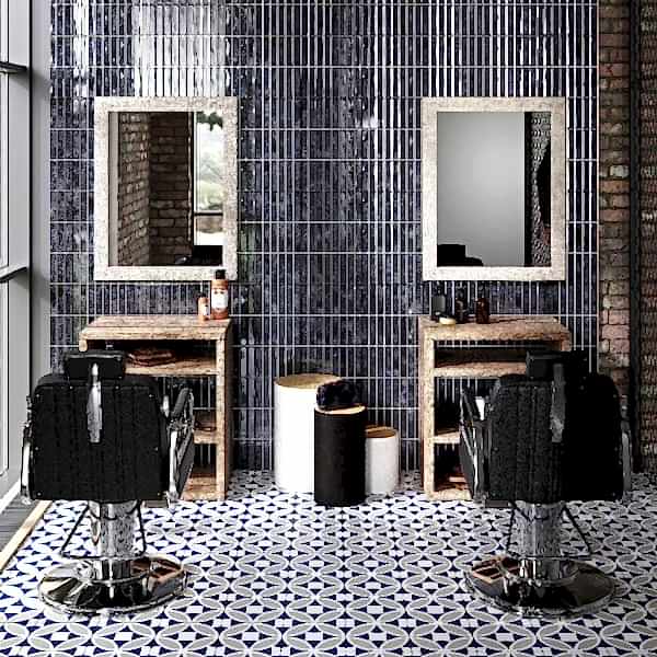 Domino Black Kit Kat Tiles Roomshot