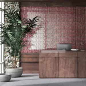Domino Red Kit Kat Tiles Roomshot