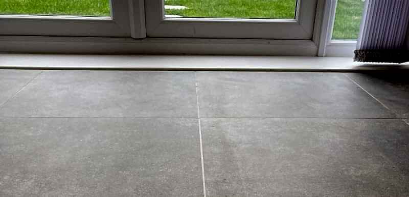 Open Plan Kitchen customer project with Jude R10 Grey tiles