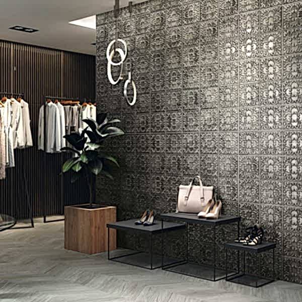 Tin Decorative Iron Tiles Roomshot